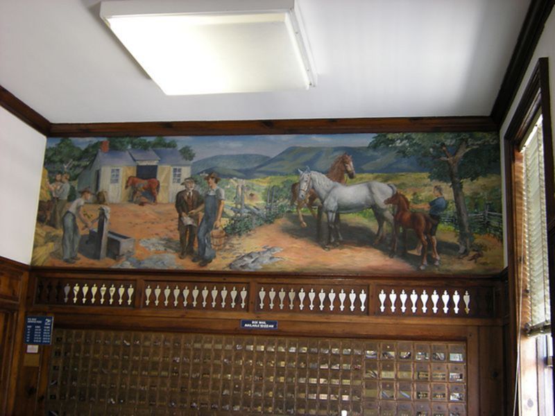 Farming Mural in Luray VA Post Office